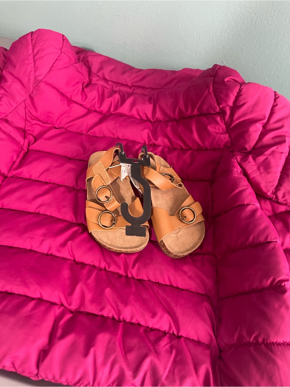 Old Navy Tan Kids Buckle Sandals